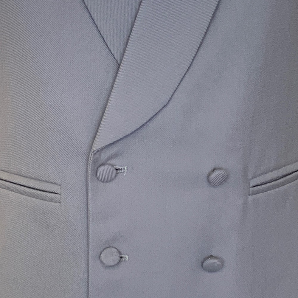 Dove Grey Double Breasted Waistcoat - 4 The Wedding