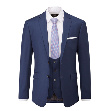 Milan Blue Slim Fit Jacket - 4 The Wedding