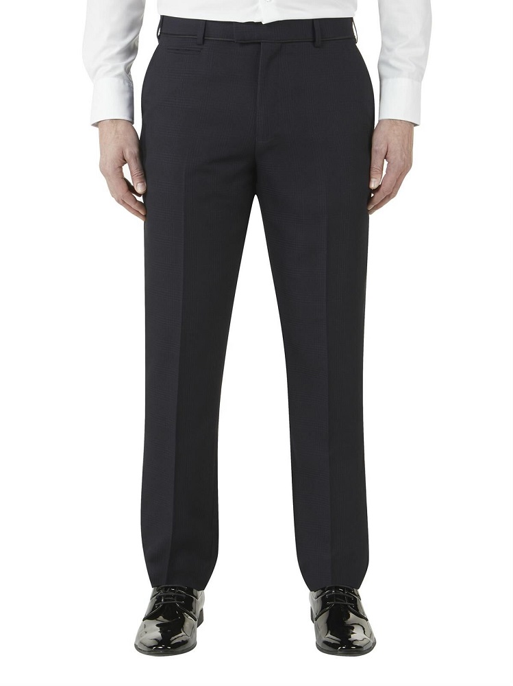 Newman Navy Tailored Fit Dinner Trousers - 4 The Wedding