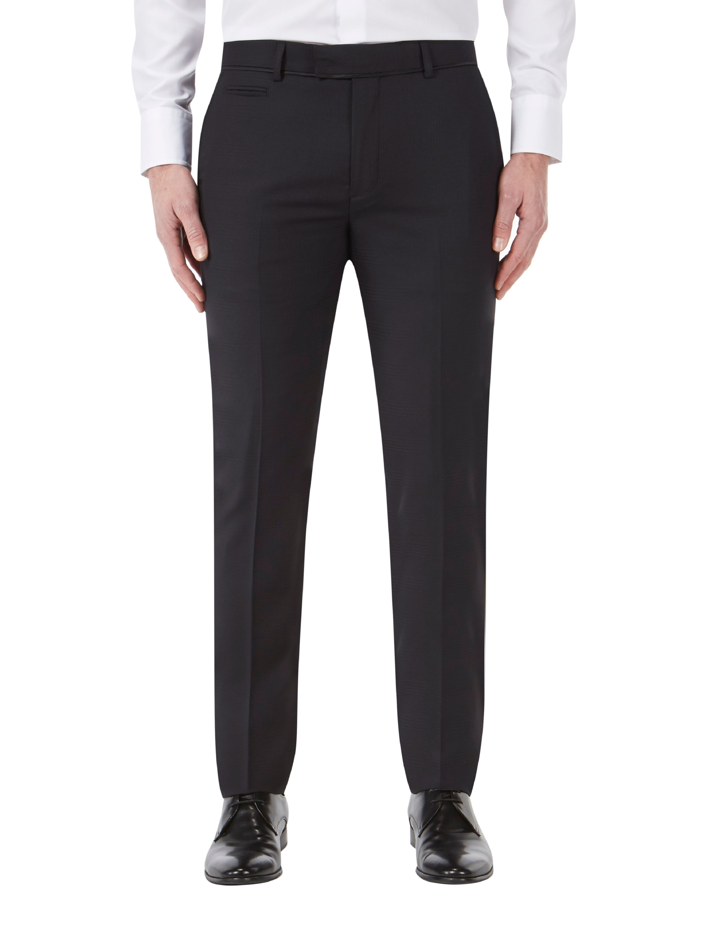 Newman Black Slim Fit Dinner Trousers - 4 The Wedding