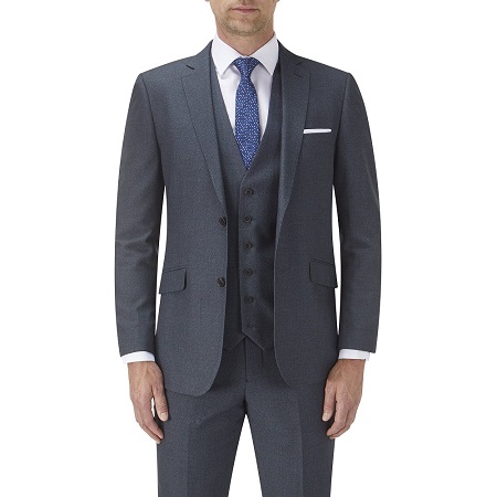 Harcourt Blue Tailored Fit Suit - 4 The Wedding