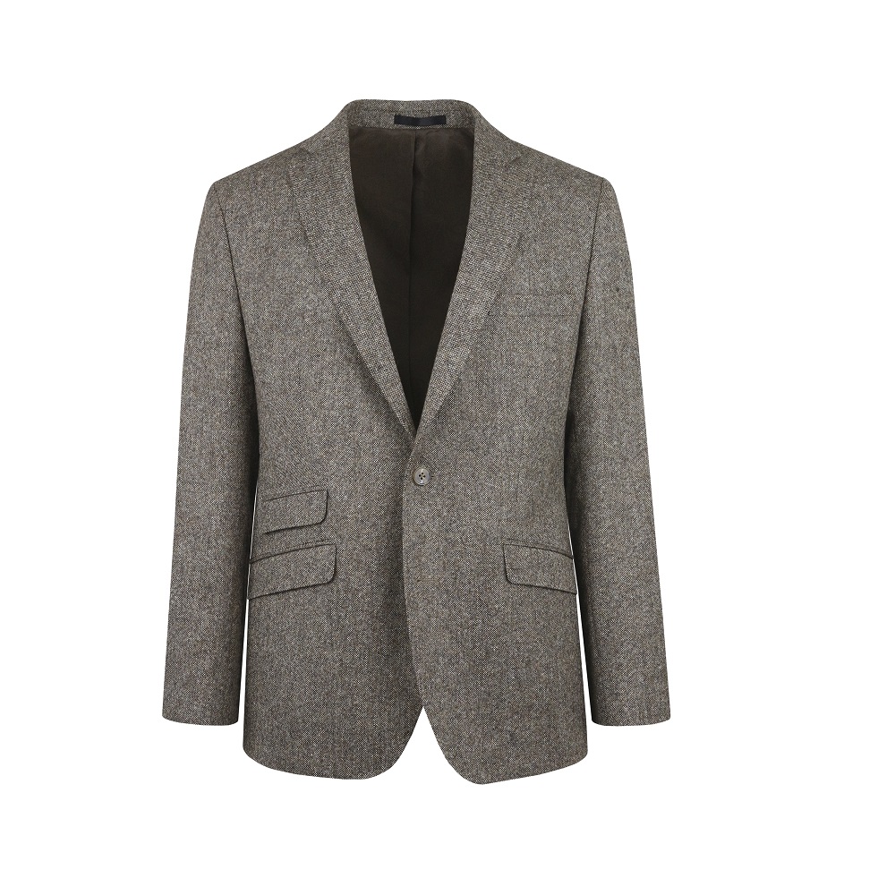 Tibberton Brown Tweed Suit - 4 The Wedding