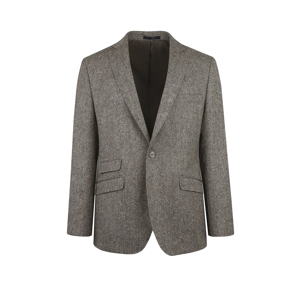 Tibberton Brown Tweed Suit - 4 The Wedding