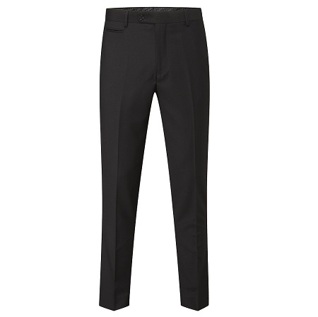 Milan Black Tapered Fit Trousers - 4 The Wedding